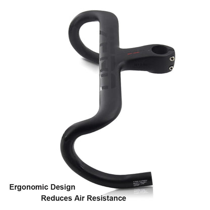 RXL SL carbon handlebar road bike with stem 1-1/4" integrated carbon handlebar 1-1/8" internal routing UD matte finish 400 * 120mm