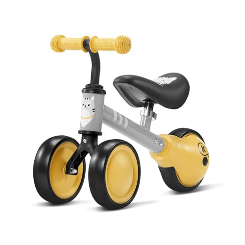 Children's Ride-On CUTIE, balance bike, kids' bike, pedal-free bike, tricycle, made of metal, modern design, secure construction, for children ages 1 and up, honey color.