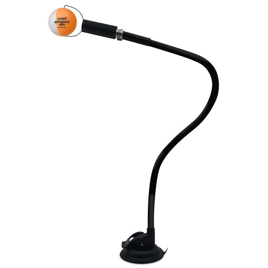 GEWO Spin Coach Table Tennis Spin Trainer - Training aid with suction cup & flexible arm - Ping Pong ball for spin exercises - Perfect for kids & adults - Table tennis trainer for home