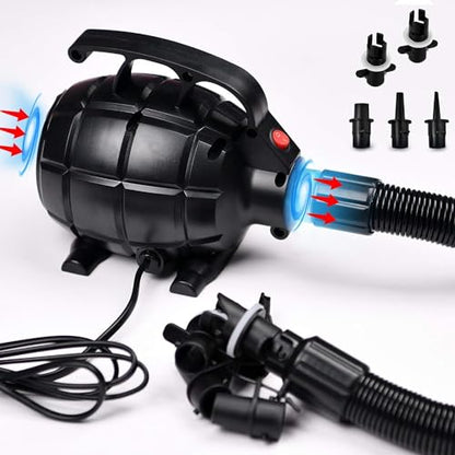 VENDOMNIA Airtrack Mat, inflatable gymnastics mat in 10/20cm height, available in 1/2/3/4/5/6/7/8m length, with electric pump & bag. Perfect for tumbling, training, fitness, sports, and yoga.