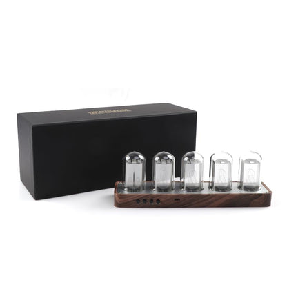 ClocTeck LED Nixie Clock, Digital Nixie Tube Clock, Nixie Tube Clock, Syncs with WiFi, Alarm and 12/24-hour display, no assembly required - A retro gift for friends.