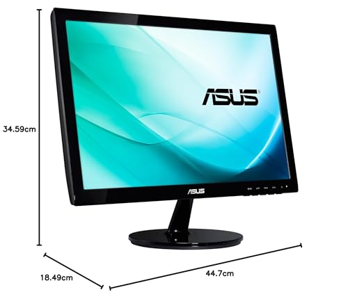ASUS VS197DE | 18.5-inch HD Monitor | 60 Hz, 16:9 TN Panel, 1366x768 | D-Sub, Vesa 75x75