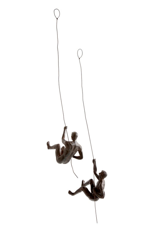 JOTEX Climbers 1526084 Decorative Figures 2-Pack, Rust Brown