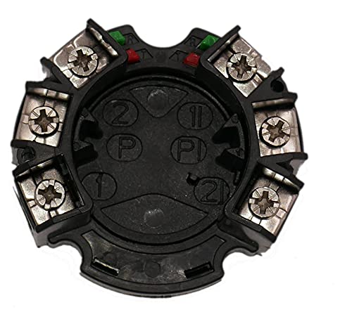 ES-Turn/Push/Grid Switch Module ES-2T(R)/2 built-in switch module, European patented system, black/green/red
