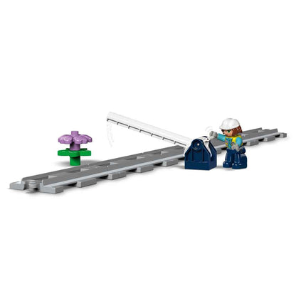 LEGO DUPLO Train Bridge and Tracks Expansion Set - Educational toy for toddlers - includes 8 track pieces, bridge, gate & action brick - Gift for boys & girls aged 2+ - 10426