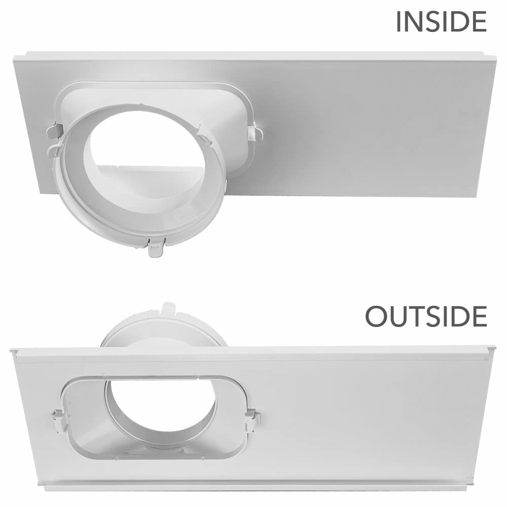 TROTEC PAC Roller Shutter Window Cover - Perfect window seal for portable air conditioners, ideal accessory for outdoor air outlet, prevents heat loss - for hoses ⌀ 15 cm