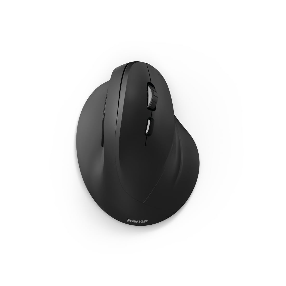 Hama wireless mouse ergonomic (Vertical mouse without cable for right-handers, wireless optical sensor mouse 1000/1400/1800dpi) black 00182699