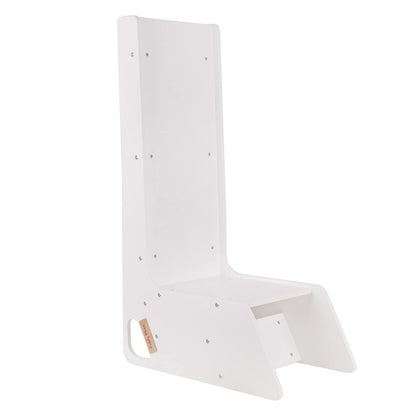 KiddyMoon Kids Wooden Slide, Stable Toddler Slide 2-in-1 Multifunction Montessori, Large, White