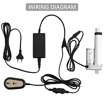 Justech Linear Motor Linear Drive 12V Spindle Drive Actuator Adjusting Drive Gate Opener Linear Actuator Motor