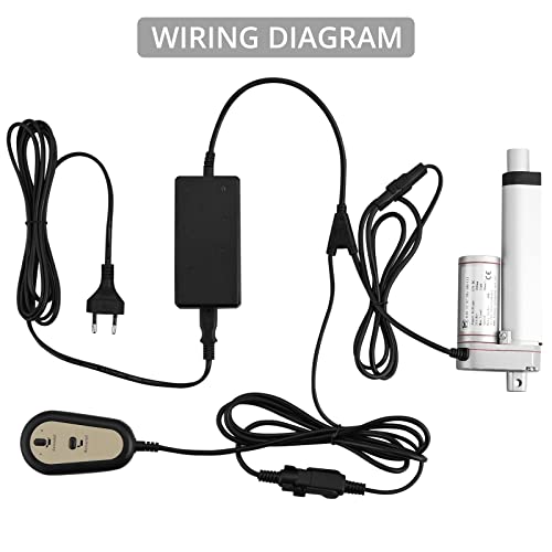 Justech Linear Motor Linear Drive 12V Spindle Drive Actuator Adjusting Drive Gate Opener Linear Actuator Motor