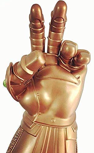 UrMsun Iron Man Infinity Gauntlet for Kids with 2 spare batteries, Iron Man Glove LED with Kids Stones.
