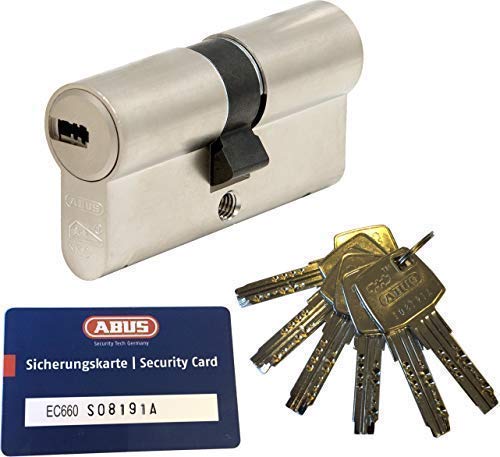 ABUS EC660 double profile cylinder length (a/b) 30/35mm (c=65mm) with 6 keys, with security card