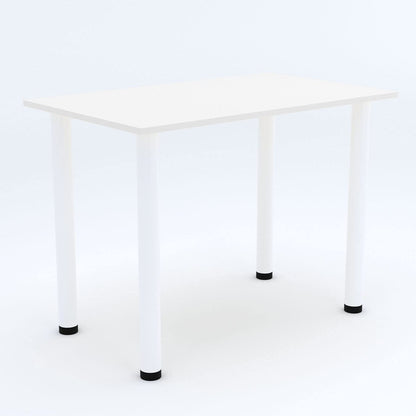 AKKE 60x40 | Dining table - White legged table - Kitchen table - Office table | White