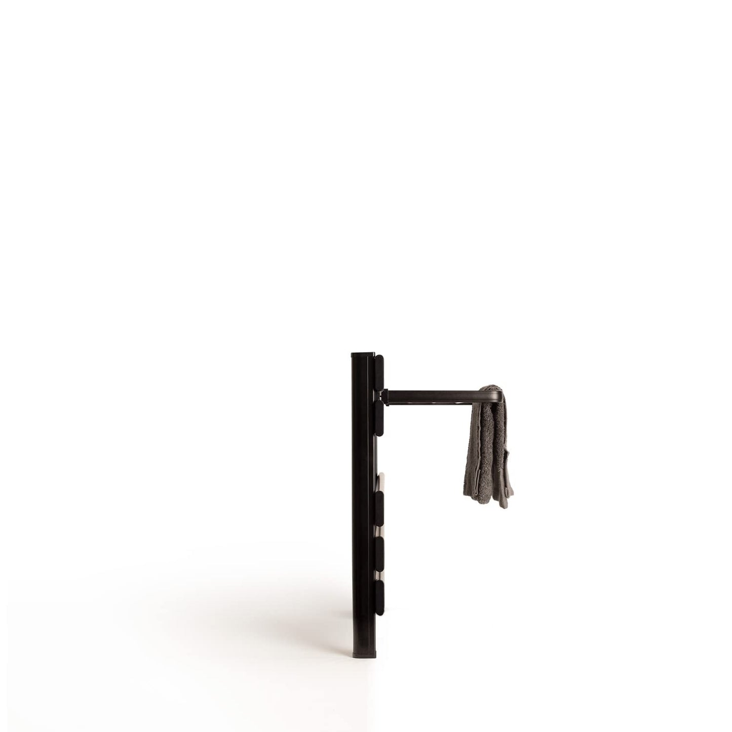 CREATE / WARM Towel Mini 150W / Electric Bathroom Heater Black with Shelf / 52.3x8x55.8cm / Quiet, low consumption, LCD display, 150W