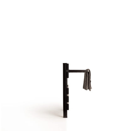 CREATE / WARM Towel Mini 150W / Electric Bathroom Heater Black with Shelf / 52.3x8x55.8cm / Quiet, low consumption, LCD display, 150W