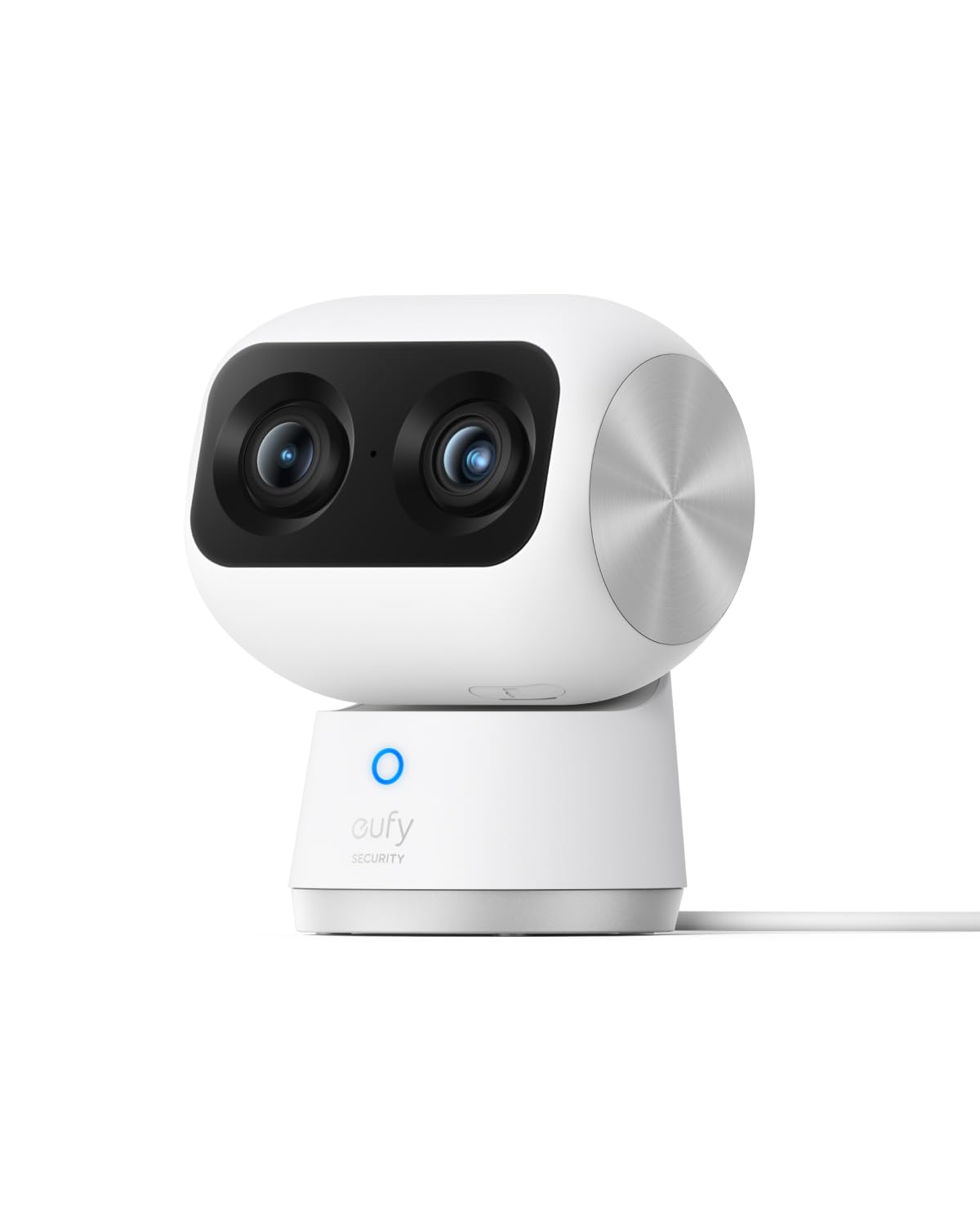 eufy Security Indoor Cam S350, Dual cameras, 4K, indoor surveillance camera with 8x zoom and 360° PTZ, A.I, dual-band Wi-Fi 6, indoor security camera, video surveillance.