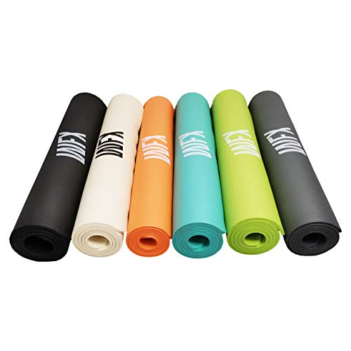 World Fitness - Fitness Mat Yoga Mat XXL "Ashanti" - 190 x 100 x 1 cm - non-slip & durable - Gym mat perfect for yoga, pilates, workout, outdoor, gym & home - Pink