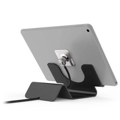 Maclocks Universal Security Tablet Holder with Cable Lock for Apple iPad Air 2, iPad 9.7" (2017), iPad Pro, Samsung Galaxy Tab, and more. [black | aluminum | theft protection] - CL12UTH-BB