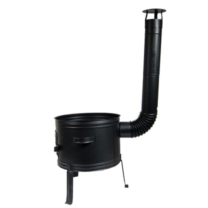 trophy-e-shop Stove 42 for goulash cauldron wood stove goulash cannon patio stove for pot up to 35 liters