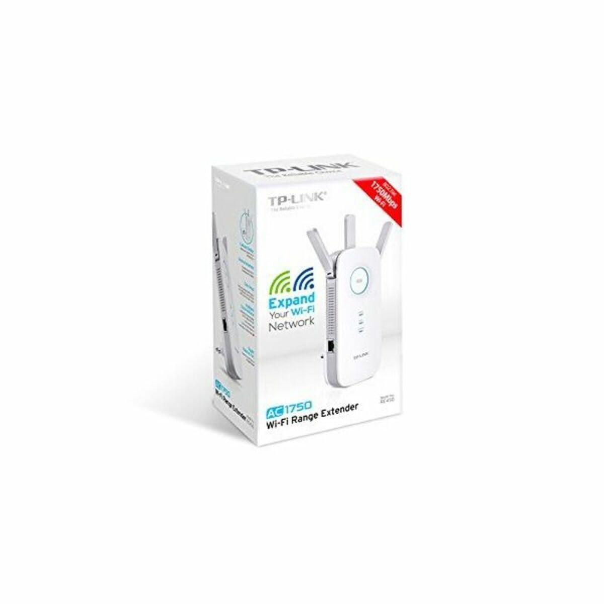 TP-Link RE450 AC1750 Gigabit Dual Band Range Extender/Broadband/Wi-Fi Extender (Wi-Fi Booster/Hotspot with 1 Gigabit Port and 3 External Antennas, Built-in Access Point Mode)