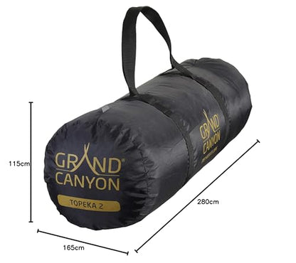 Grand Canyon Topeka Tent, Olive, 280 x 165 x 120 cm - Unisex Adult
