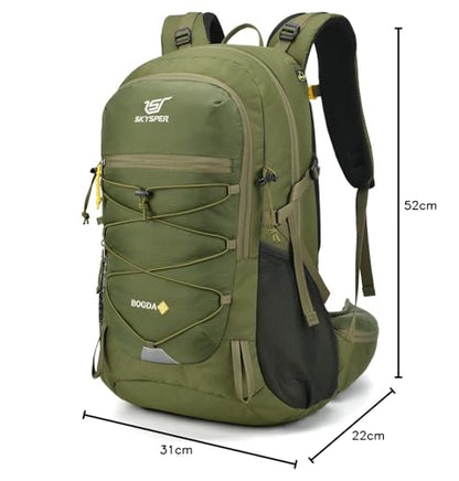 SKYSPER BOGDA 35 hiking backpack 35L with back ventilation & hydration system trekking backpack made of breathable 3D Air Mesh polyester camping outdoor hiking pack