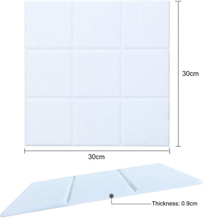 Uoisaiko Large Felt Bulletin Board with 30 Push Pins, 6 Pack 30x30cm Felt Memo Boards Bulletin Board Wall Decor for Office Kitchen, Photos Memos