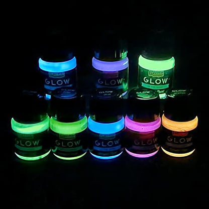 Zita's Creative Acrylic Paint Set 8x30ml - Glow in The Dark, Fluorescent Paint, Craft Paint, Acrylic Paint