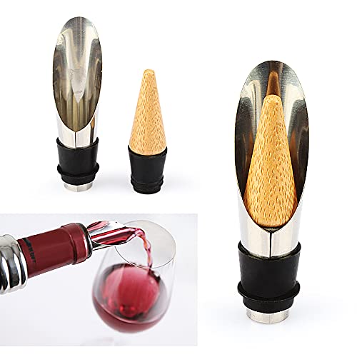 ZBPASL Barrel Shape Corkscrew Set, Wine Opener, Wine Sommelier Sets with bottle opener, Wine stoppers, Wine accessories gift set (Barrel 01)