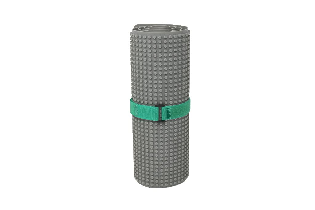 Beslo High Quality Silicone Building Block Mat I Double-sided Baseplate Large I Rollable, Waterproof Baseplate Compatible with Lego Duplo I Flexible Plate BPA-free, 30.5 x 80.5 cm Gray