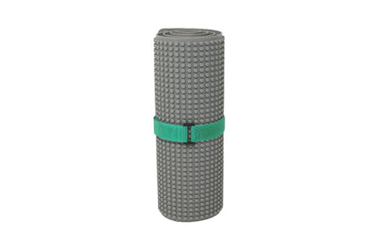 Beslo High Quality Silicone Building Block Mat I Double-sided Baseplate Large I Rollable, Waterproof Baseplate Compatible with Lego Duplo I Flexible Plate BPA-free, 30.5 x 80.5 cm Gray