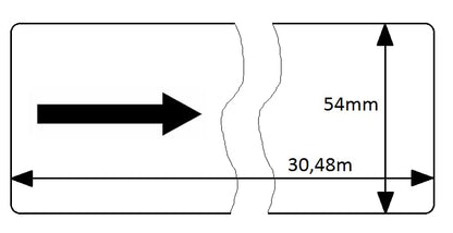 specmark 20 rolls continuous labels compatible with Brother DK-N55224 54mm x 30.48m labels for all QL label printers QL-570 QL-700 QL-800