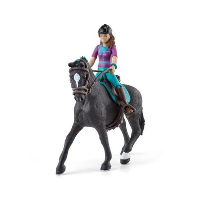 SCHLEICH Horse Club | Lisa & Storm 42541 | poseable girl figure | with horse accessories | great gift for girls and boys | horse toy for ages 5+ | 10 pieces | exclusive on Amazon.
