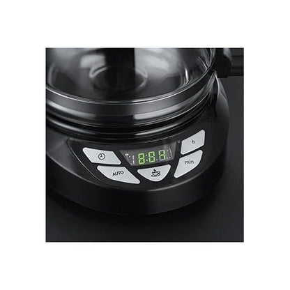 Russell Hobbs coffee maker with digital timer, shower head for optimal extraction & aroma. Textures+ (1 to 12 cups, 1.25l glass carafe, keep-warm plate, drip-stop) Filter coffee machine 22620-56.