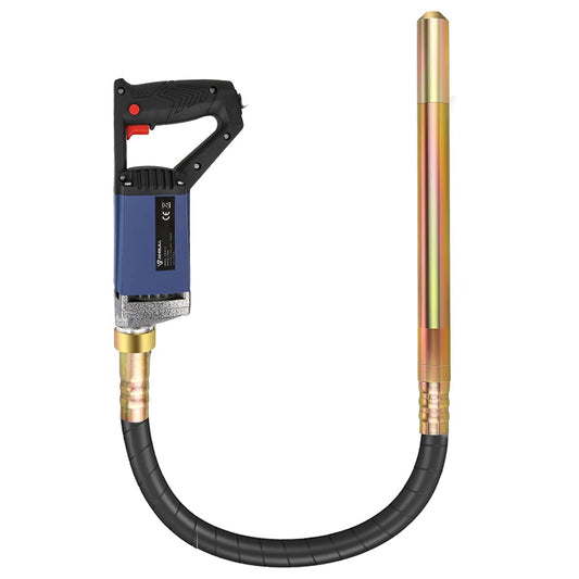 Anbull concrete vibrator, 1300W internal vibrator bottle vibrator, length 1m concrete compactor, concrete vibrating bottle, stirring shaft speed 4800 rpm, vibration bottle diameter 35 mm.