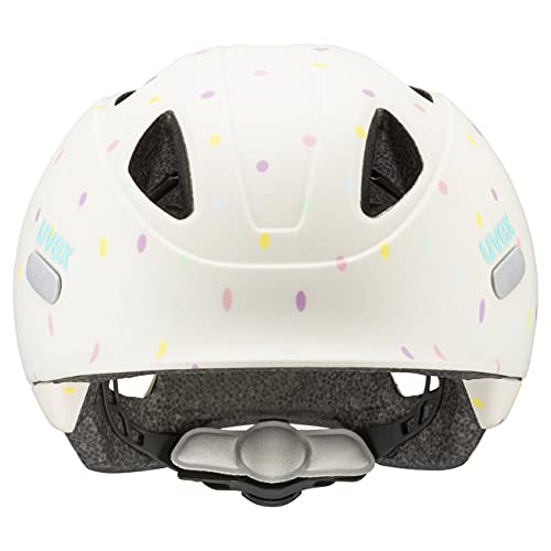 uvex oyo style - lightweight bike helmet for kids - custom sizing adjustment - expandable with LED light - egg dots matte - 50-54 cm