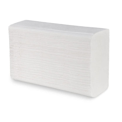 HERRMANN Interfold paper towels | 21 x 24 cm high white 2-ply | 3000 sheets | Interfold towels suitable for towel dispensers in restrooms, offices, practices, and studios