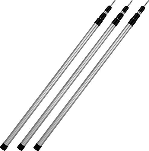 Normani Telescopic Tent Pole 94-240 cm made of aluminum - perfect tent or tarp accessory Color 3rd Piece