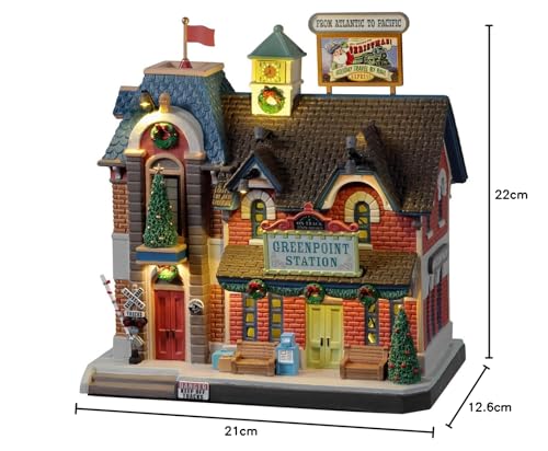 Lemax 25866-UK Caddington Village Lighted Building: Greenpoint Railroad Station