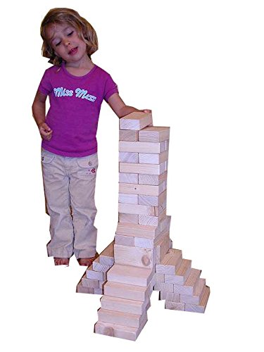 Building Blocks Starter Set, 40 untreated blocks for kindergarteners and school children, large blocks made of untreated wood from sustainable forestry.