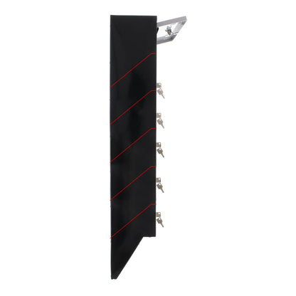 Rottner Depot 6 Letterbox System Silver Black Cylinder lock 2 keys per compartment Name tag holder included Mounting material