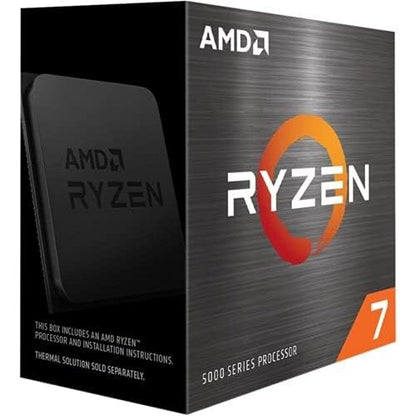 AMD Ryzen 7 5800X Processor with 8 Cores/16 threads, 105W TDP, AM4 socket, 36 MB Cache, up to 4.7Ghz max boost frequency, no cooler included.