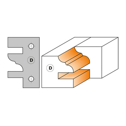 CMT ORANGE TOOLS 694.014.30 - HM PROFILE AND COUNTERPROFILE CUTTER HEAD D=120X40X30