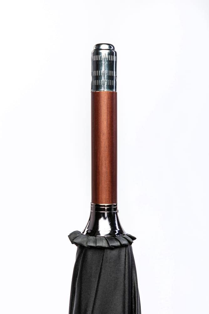 LUCKYWEATHER umbrella for women with Strelitzia design. Large, sturdy, and high-quality umbrella with UV protection.