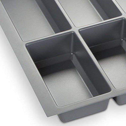 Orga-Box® IV UNIVERSAL cutlery insert cutlery tray silver grey for 90 cm drawer (473.5 x 826 mm)