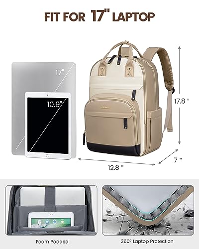 LOVEVOOK laptop backpack for women fits 15.6 inch laptop, perfect for school, travel, business, or university. Ideal for girls and teenagers.