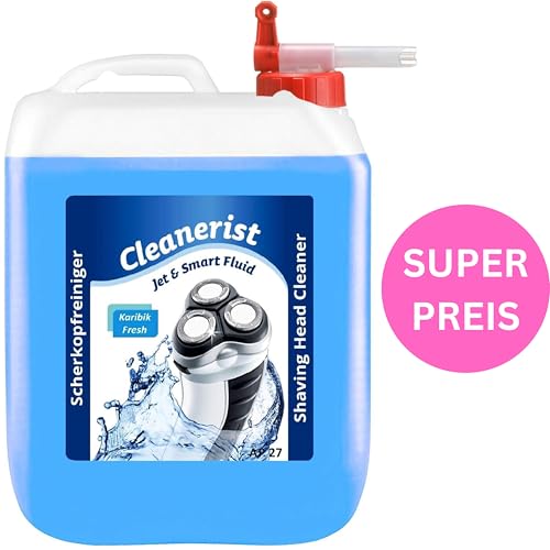 5 liters in canister shaving head cleaner CleaneristJet & Smart Fluid cleaning liquid Compatible-replacement with Philips shaver series 5000/7000/8000/9000 with tap.
