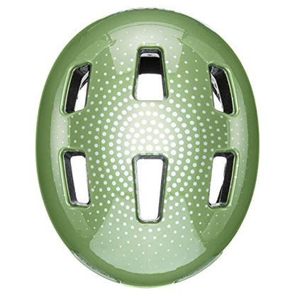 uvex hlmt 4 - Lightweight bike helmet for kids - adjustable sizing - washable interior - Moss-Green - 51-58 cm