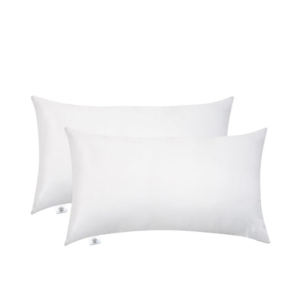 Makimoo pillow set of 2, 50 x 70 cm, for bed and decorative use. Polyester filling for sofa or decorative pillows.