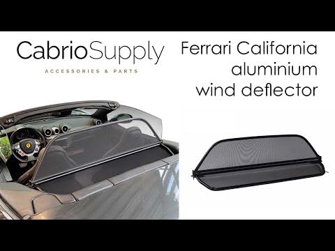 Aperta wind deflector suitable for Ferrari California (2008-2017) 100% precise fit OEM quality black windstop wind deflector.